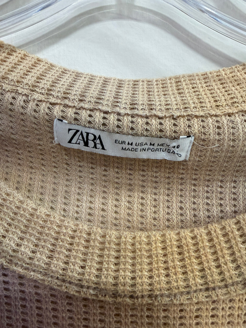 Zara waffle-knit sleeveless tank top men's sz M