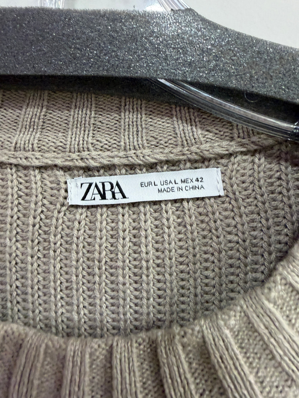 Zara ribbed knit sweater sz L