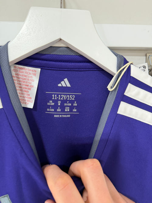 Adidas Custom Entrada 26 Jersey Youth Purple/Gray/White