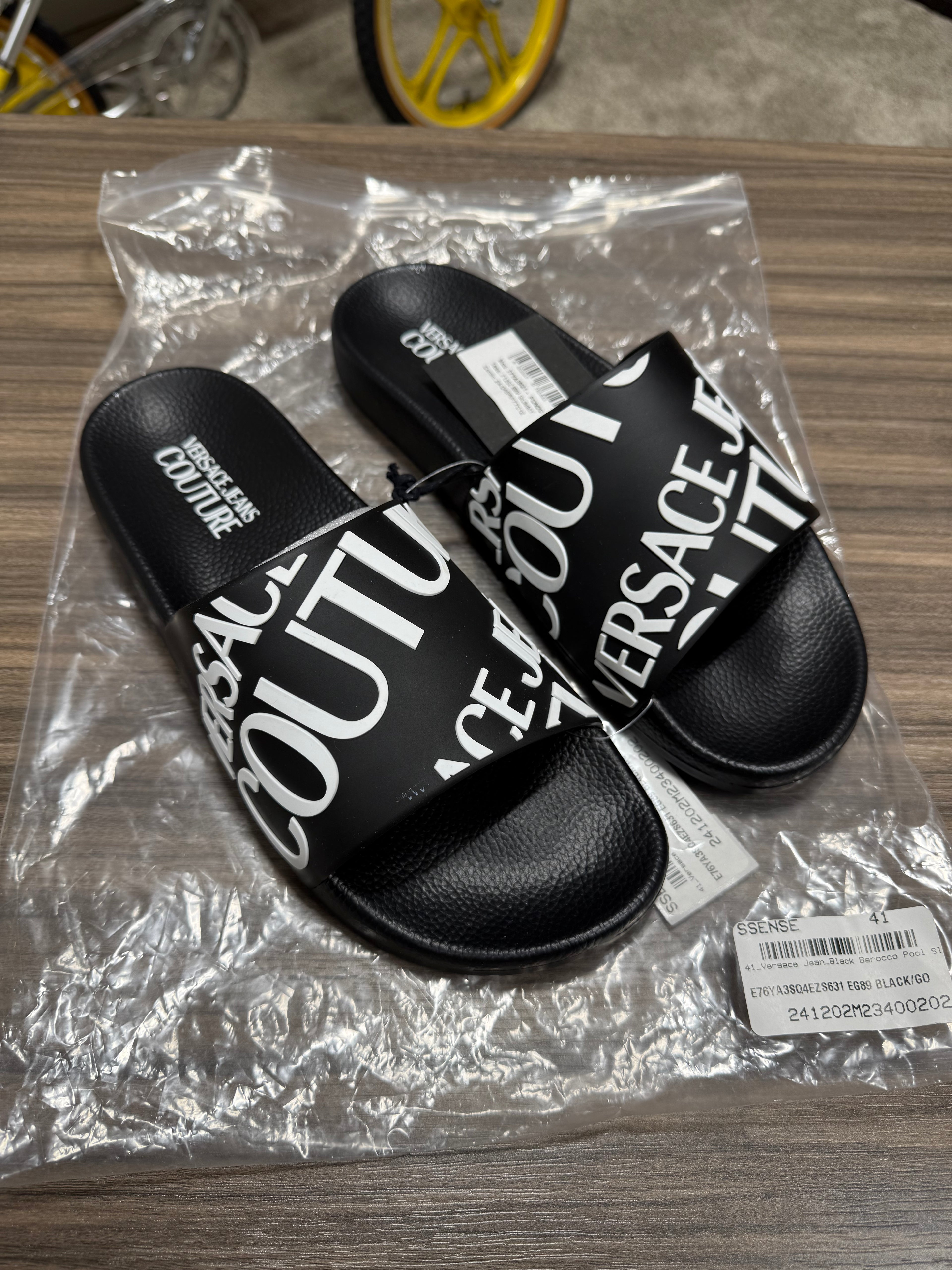 Versace Couture Slides Sz 41