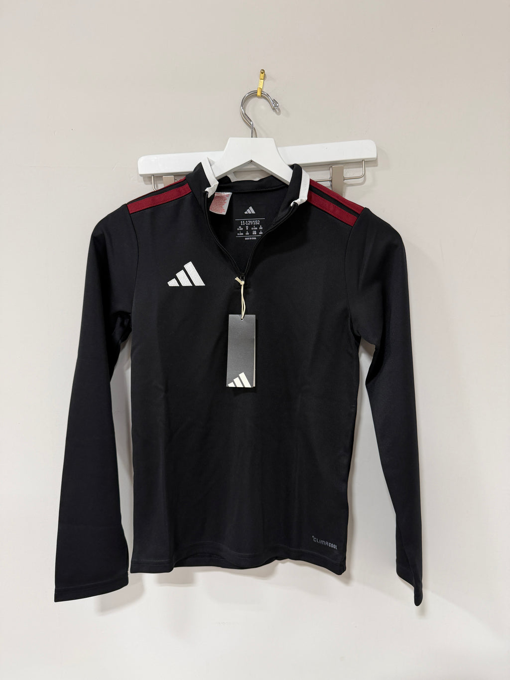 Adidas Custom Entrada 26 Track Top Youth Black Red