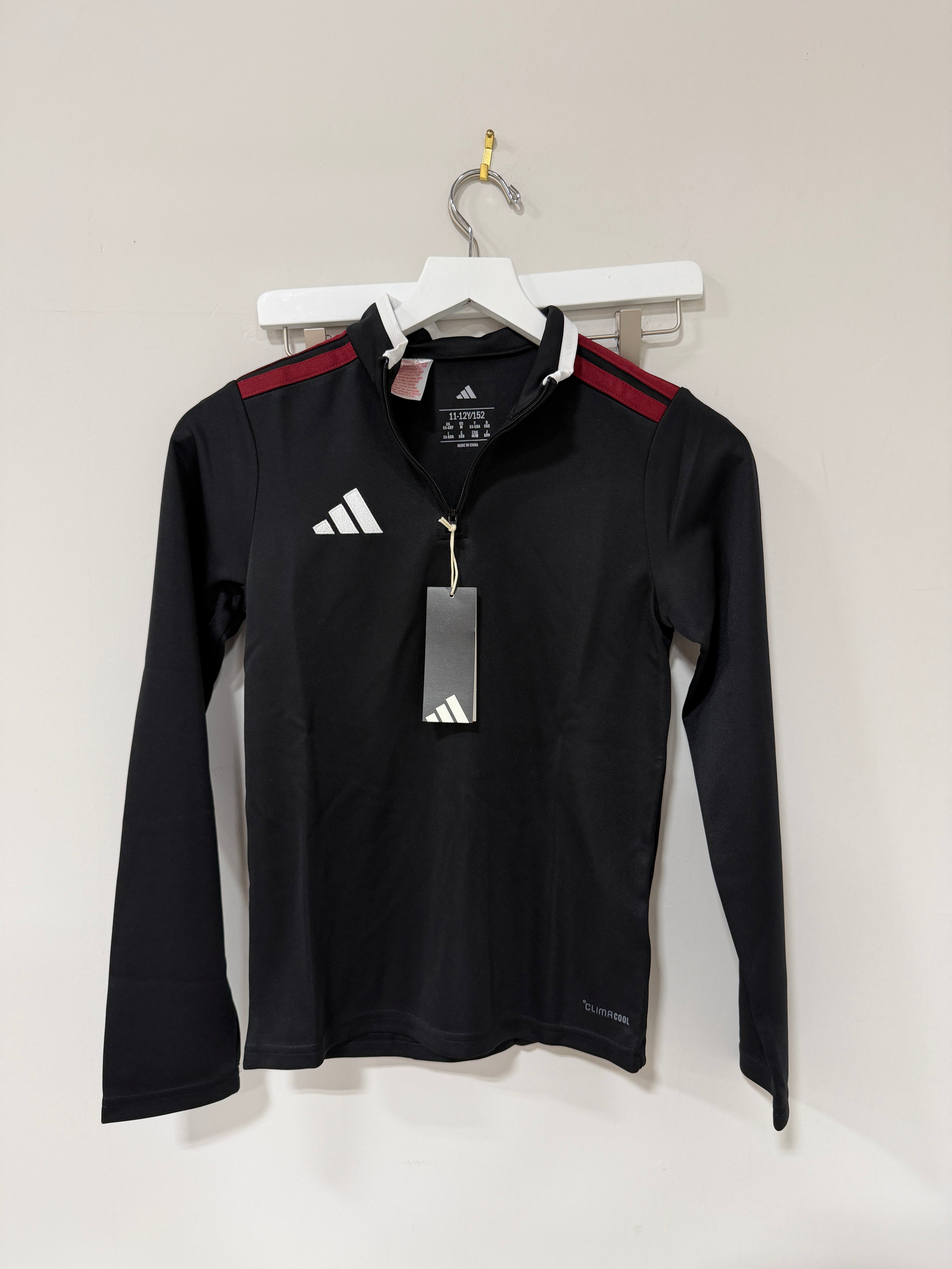 Adidas Custom Entrada 26 Track Top Youth Black Red