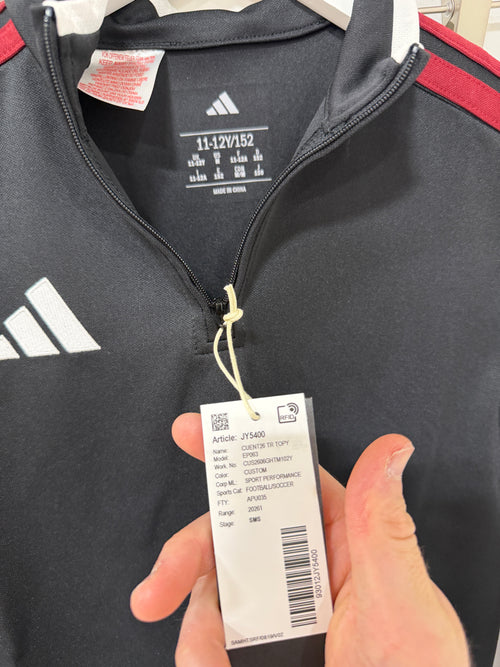 Adidas Custom Entrada 26 Track Top Youth Black Red