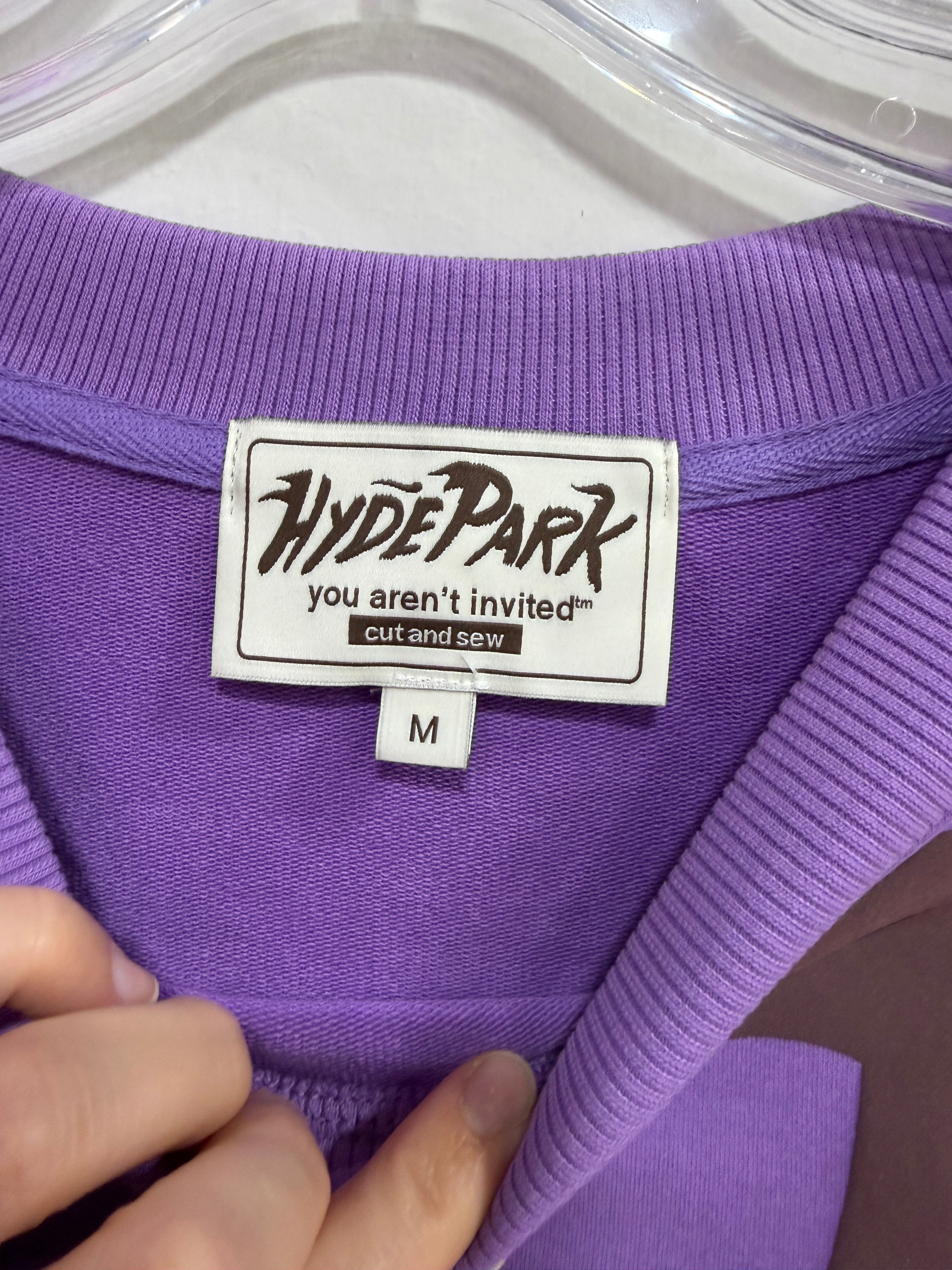 Hyde Park Puff the Magic Pattern Shirt (Purple) sz M top/S shorts