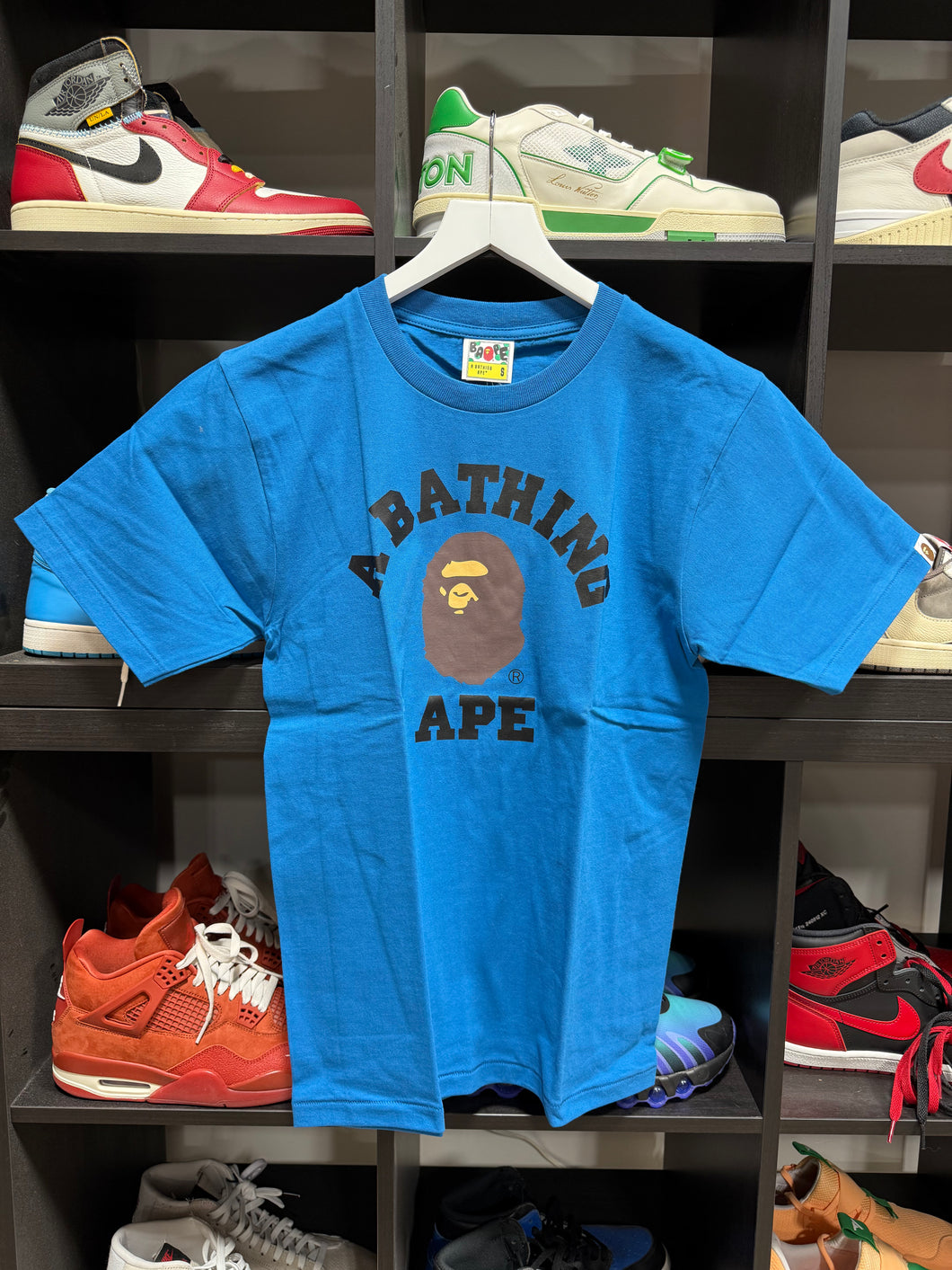 Bape T-Shirt Blue Sz S
