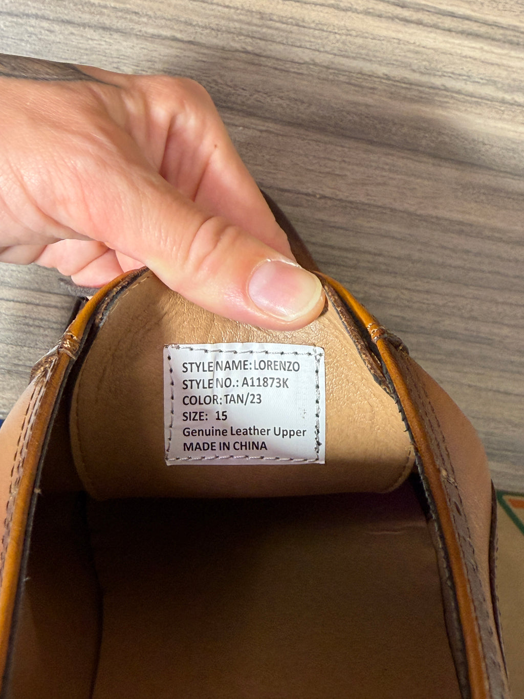 La Milano Lorenzo Cap Toe Oxfords in cognac men's sz 15