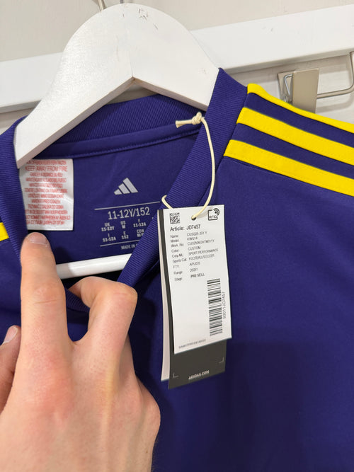 Adidas Purple/Yellow Youth Jersey Sz M