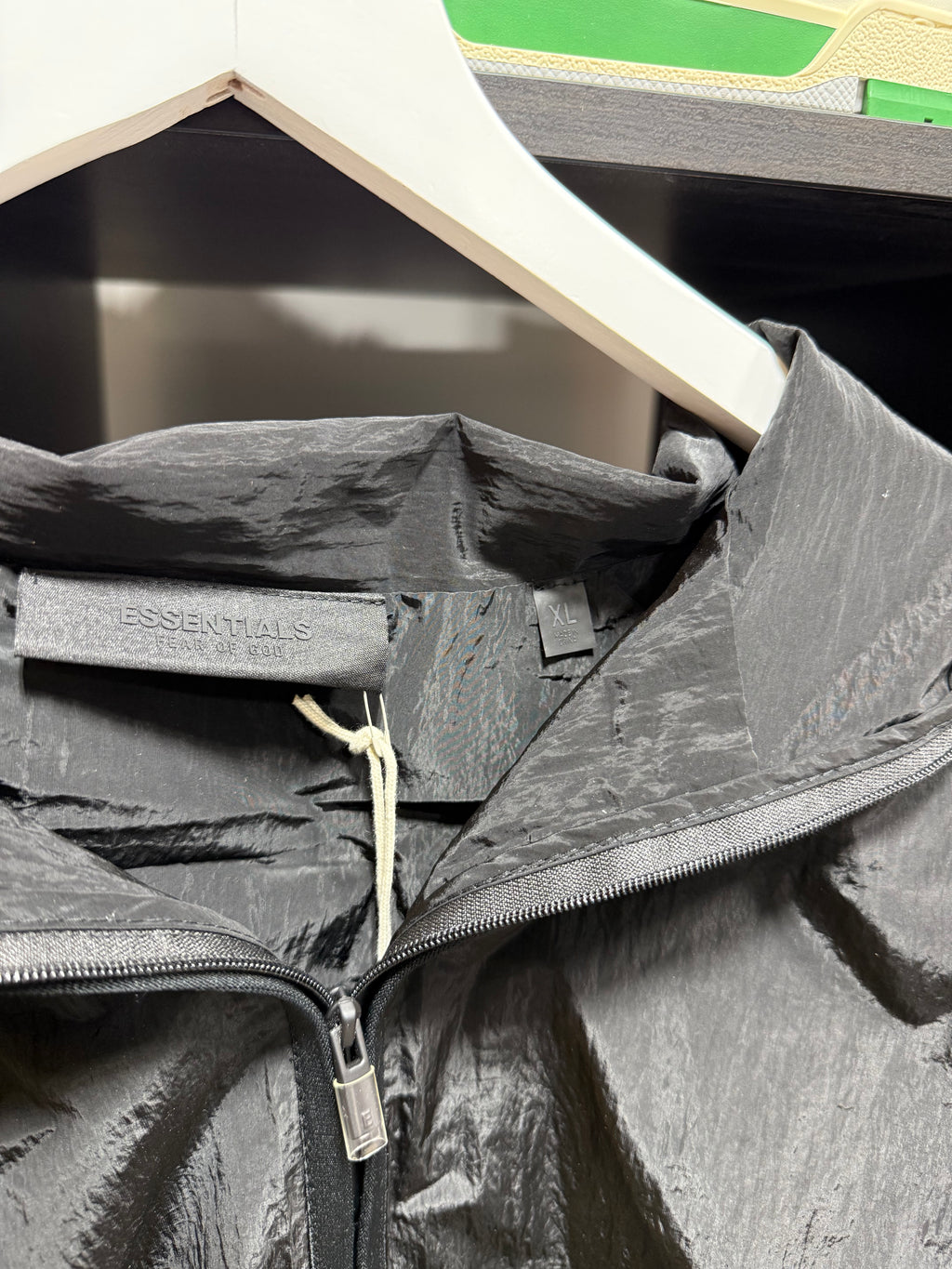 Fear Of God Essentials Baseball Half Zip Black Sz XL