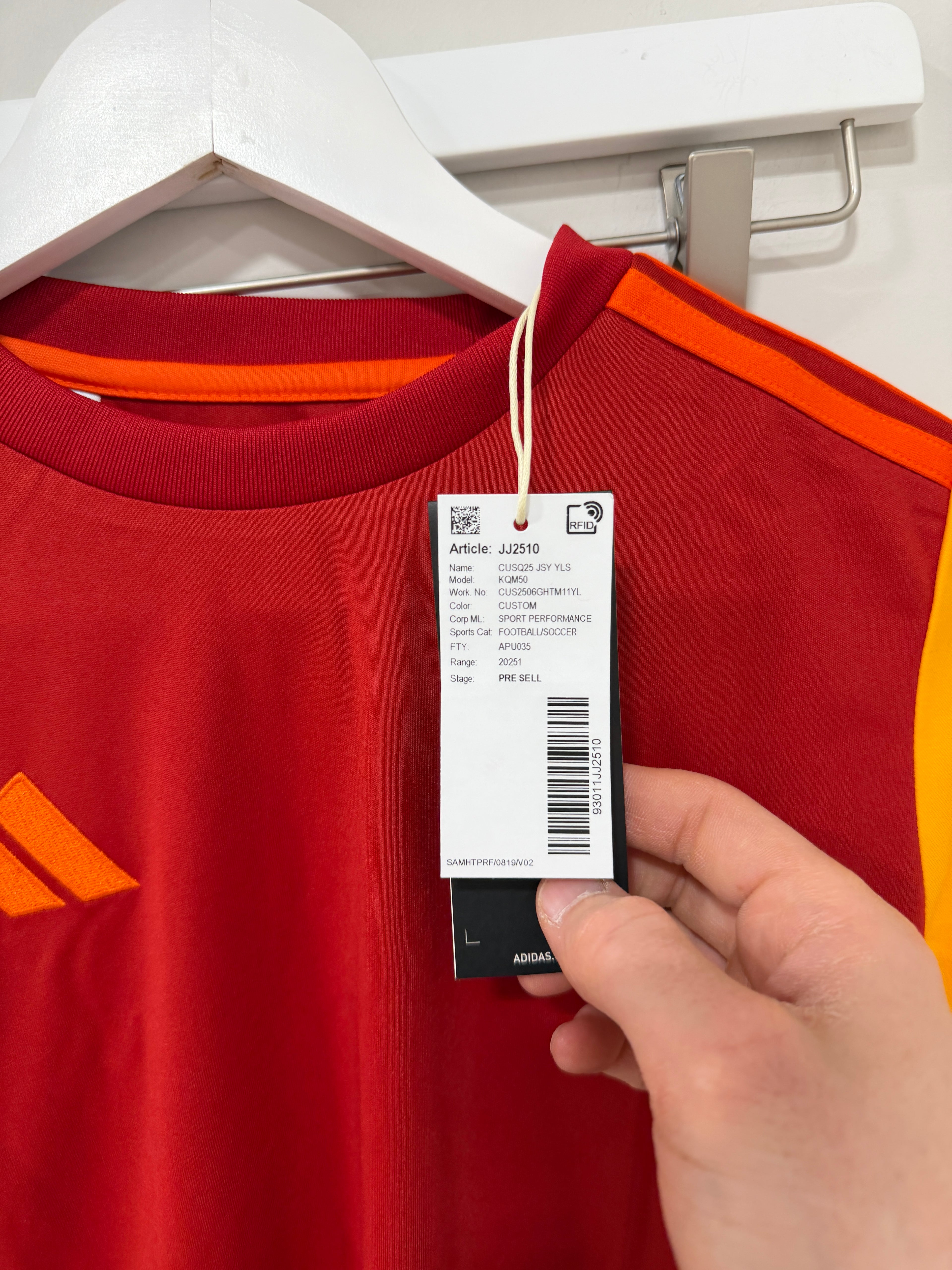 Adidas Squad Jersey Red/Orange/Yellow Youth