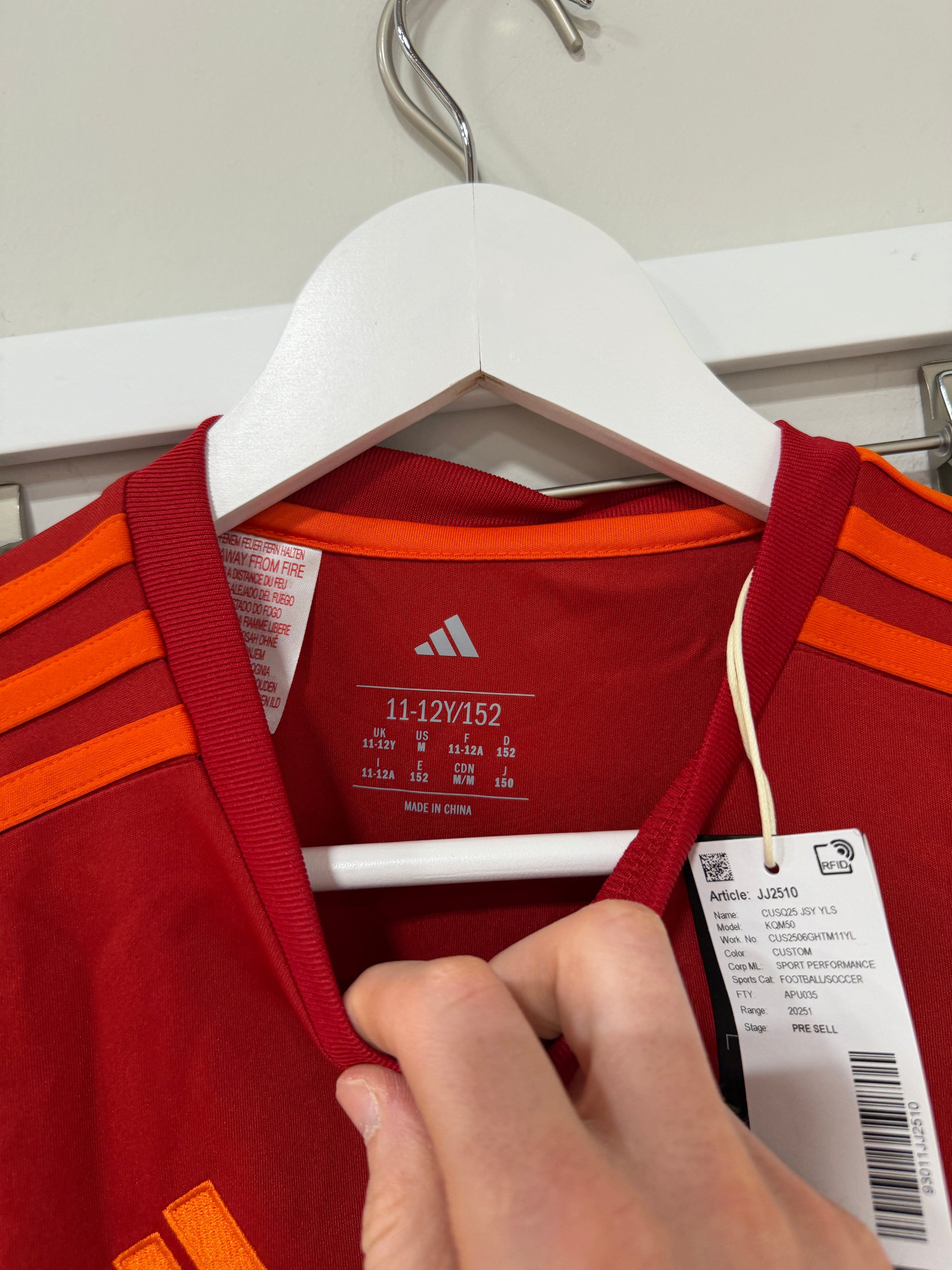Adidas Squad Jersey Red/Orange/Yellow Youth