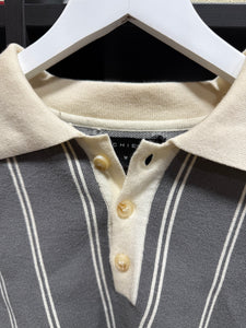 Richie Le Long Sleeve Heavy Dress Shirt Grey Sz M