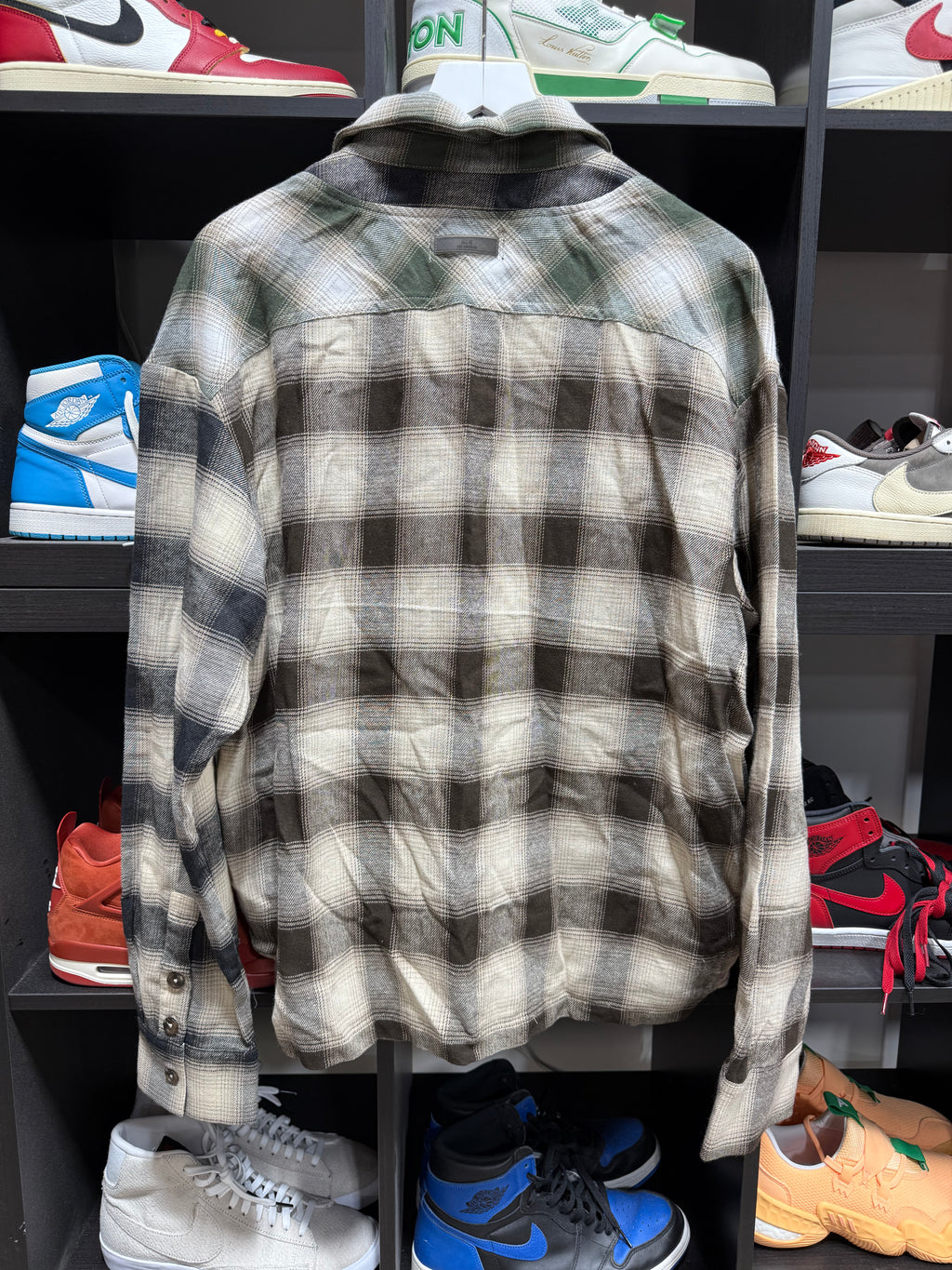 Richie Le Flannel Green Sz M