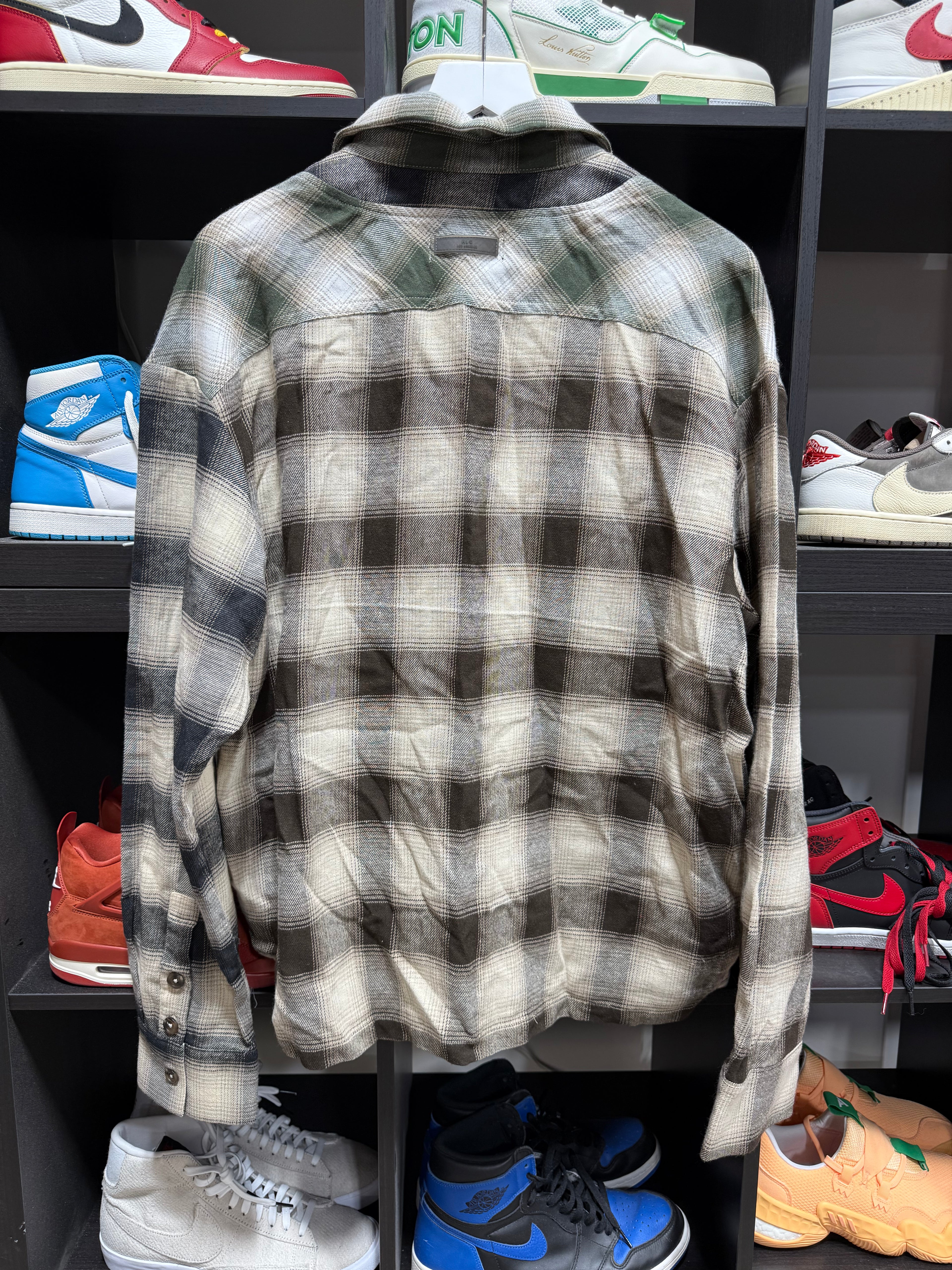 Richie Le Flannel Green Sz M