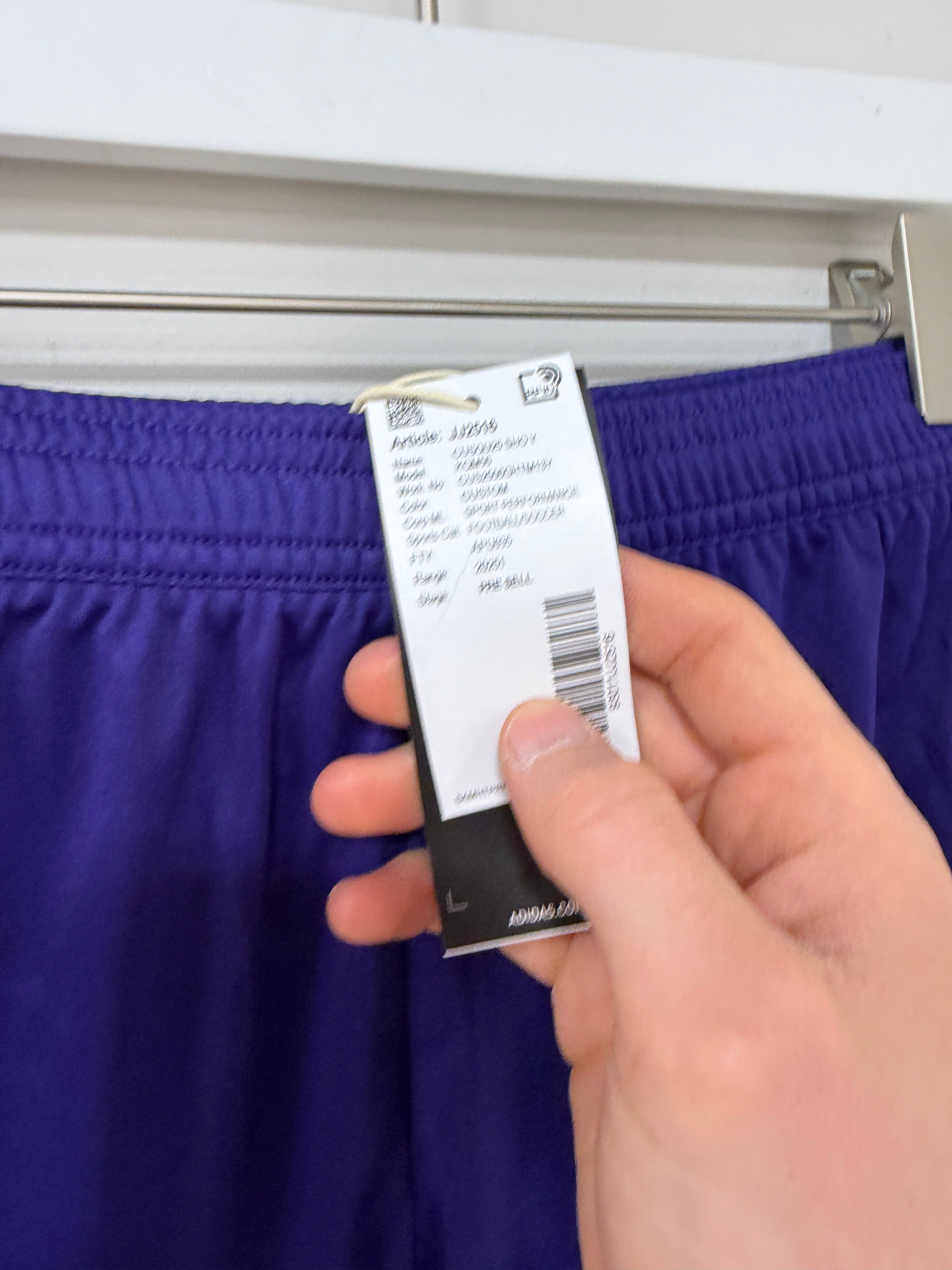 Adidas Purple Yellow Youth Shorts