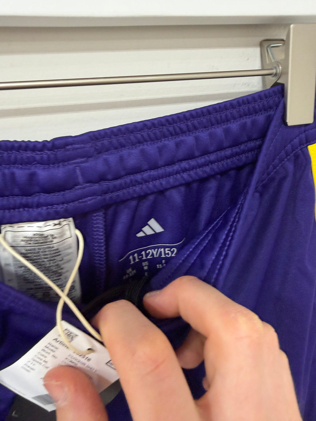 Adidas Purple Yellow Youth Shorts