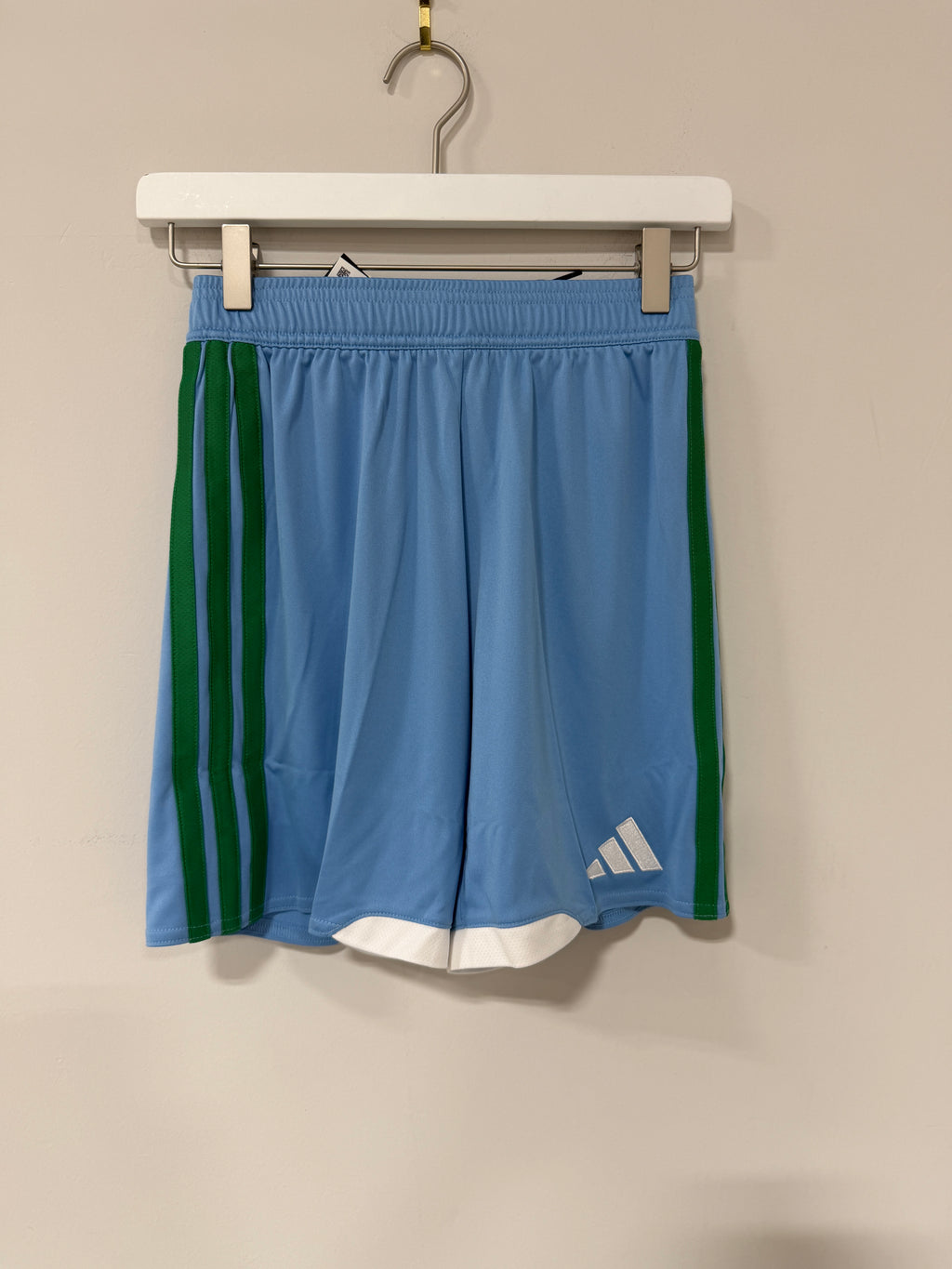 Adidas Blue/Green Competition Shorts Sz M Youth