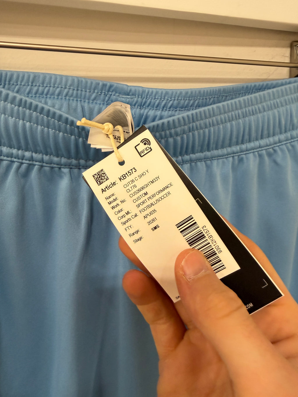 Adidas Blue/Green Competition Shorts Sz M Youth