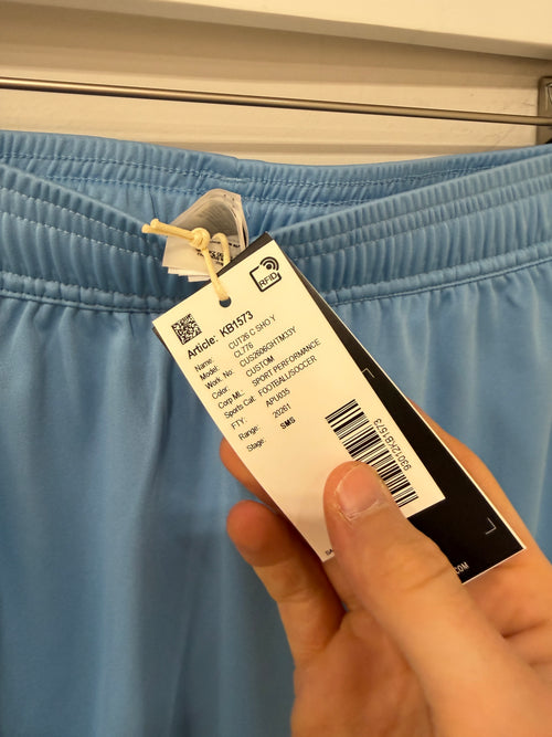 Adidas Blue/Green Competition Shorts Sz M Youth