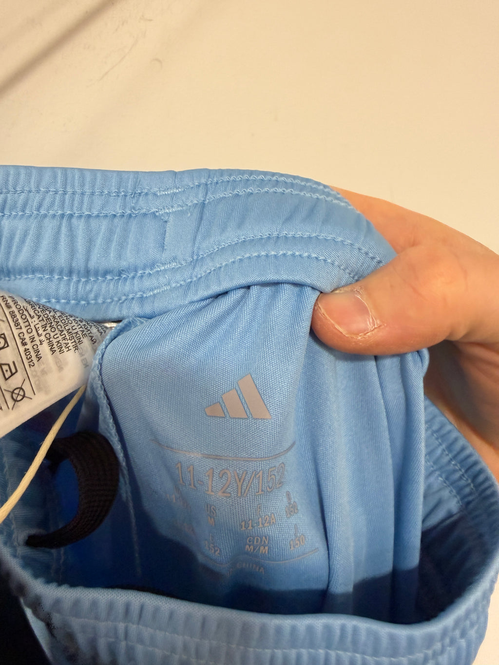 Adidas Blue/Green Competition Shorts Sz M Youth