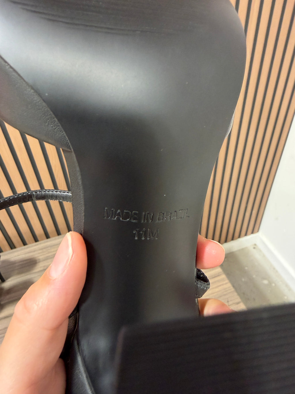 Steve Madden Beki black leather heels sz 11