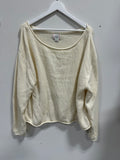 BDG Cream Oversized Wide Neck Knit Sweater - Size L
