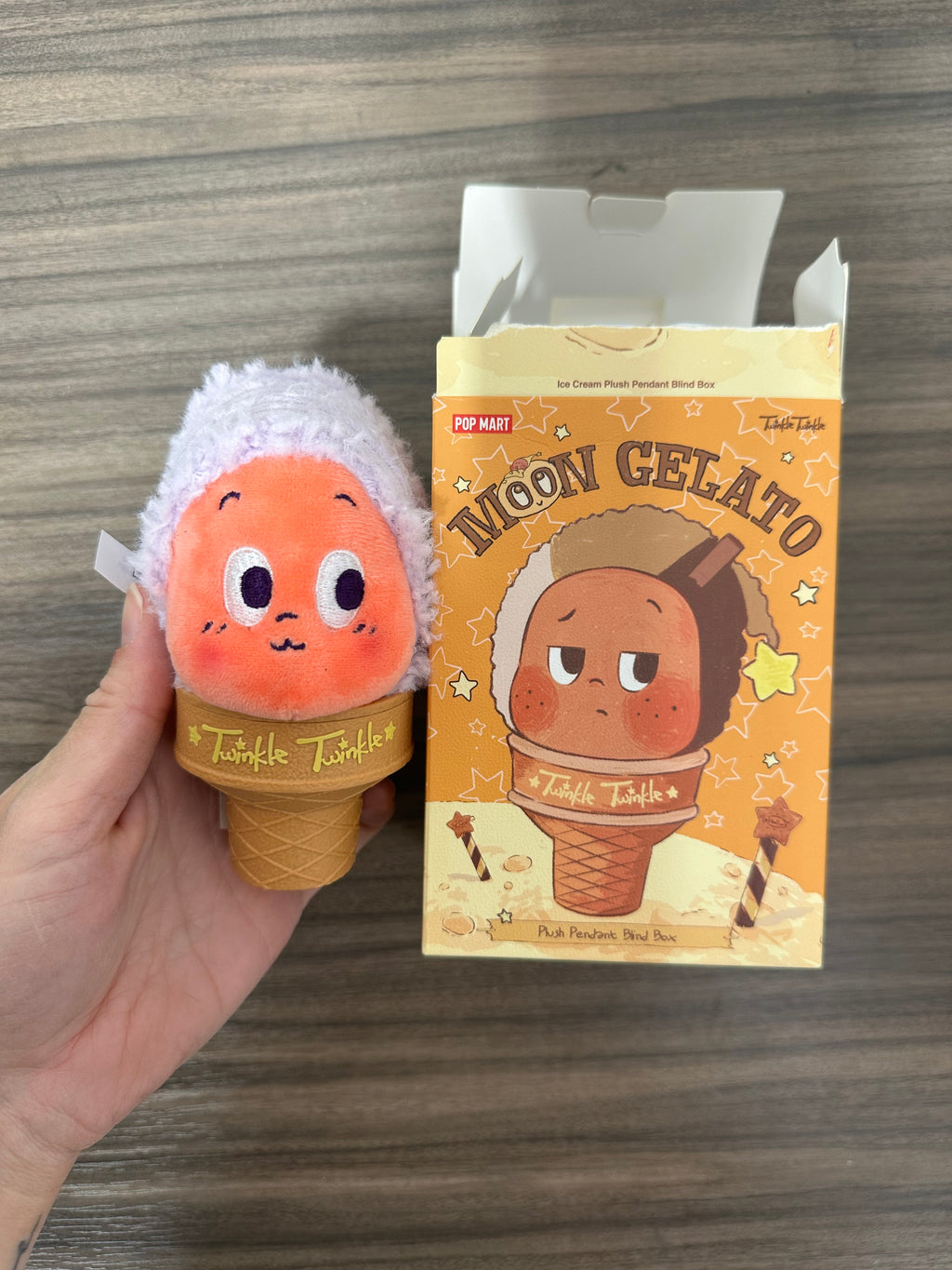 POP MART Twinkle Twinkle Moon Gelato Purple Potato Plush Pendant