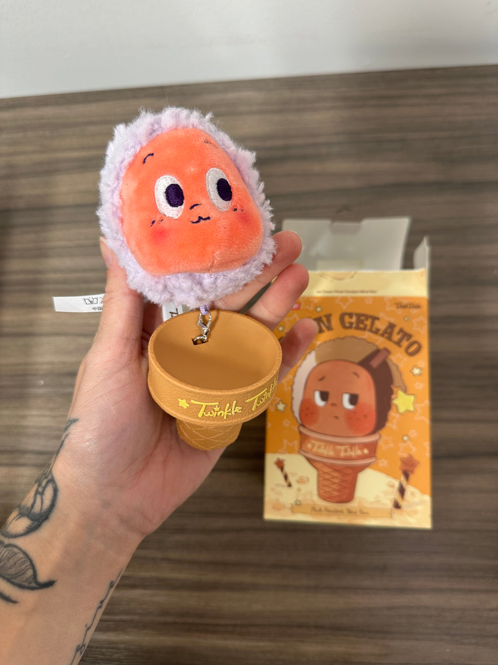 POP MART Twinkle Twinkle Moon Gelato Purple Potato Plush Pendant