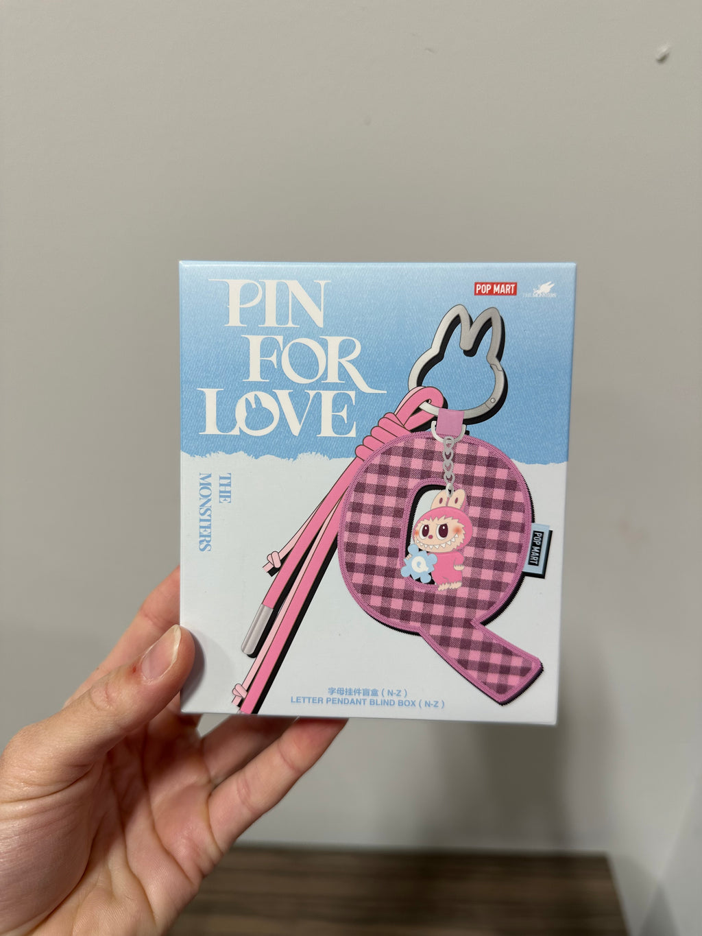 POP MART The Monsters Pin for Love Letter Pendant Blind Box N-Z New Sealed