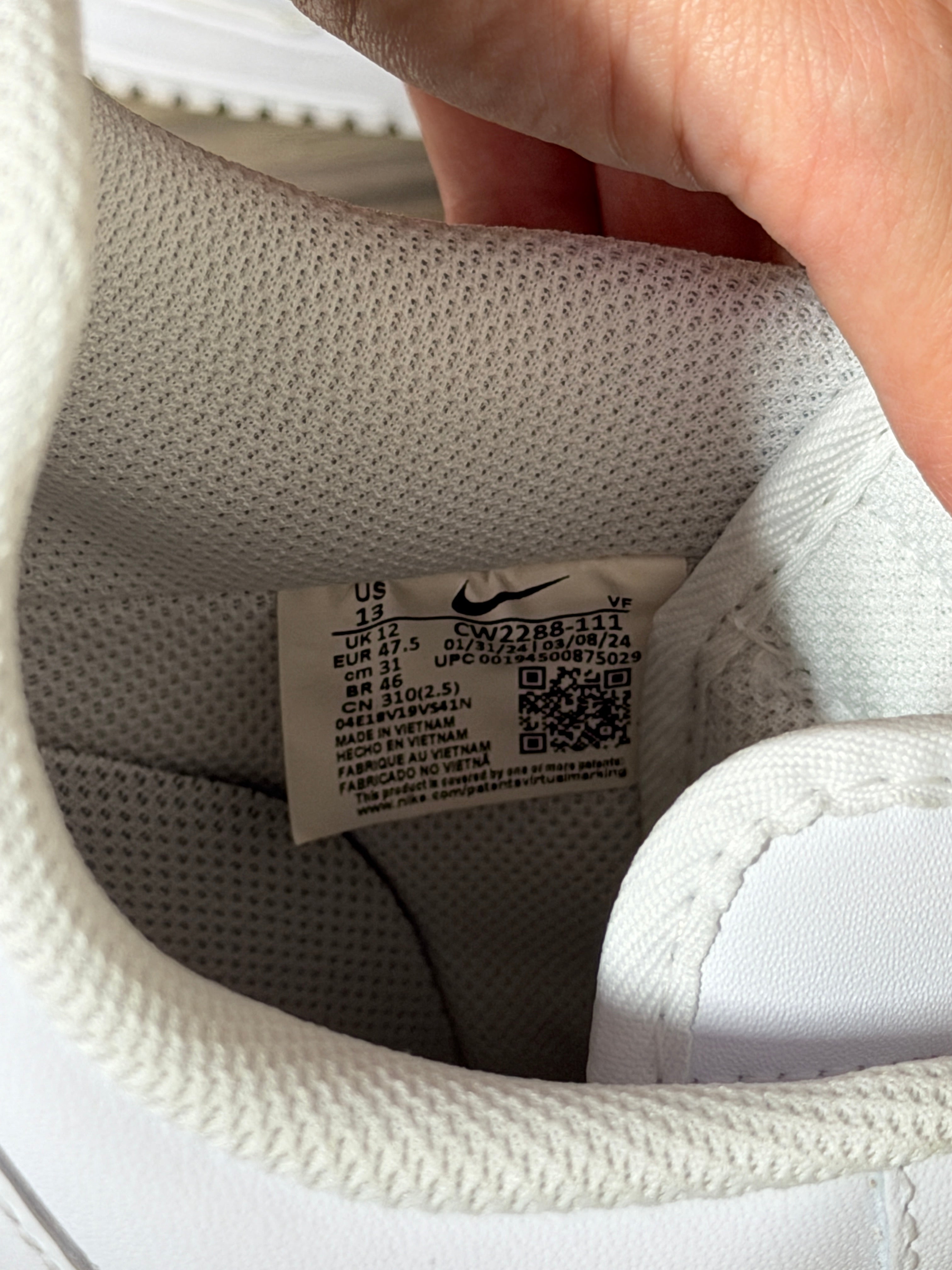 Nike Air Force 1 '07 Low Sneaker sz 13