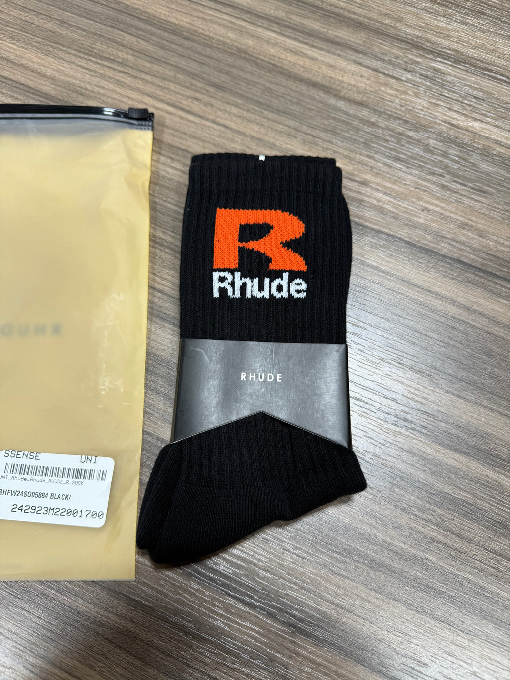 Rhude Socks Black/Orange