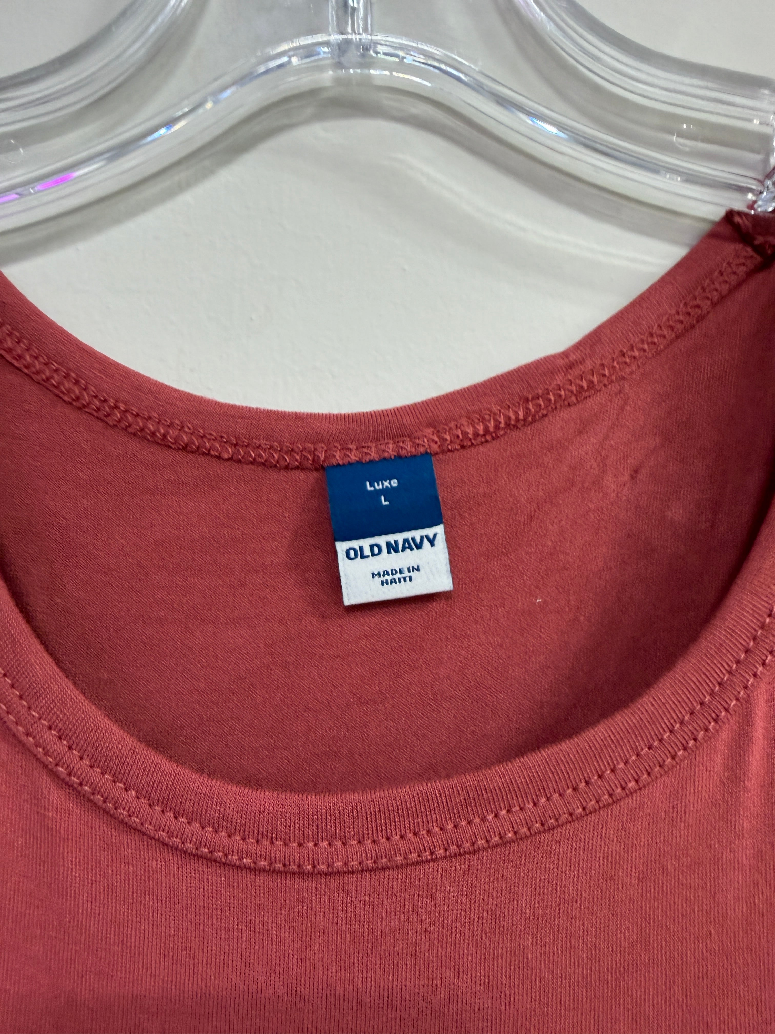 Old Navy sleeveless jersey tank top women's sz L
