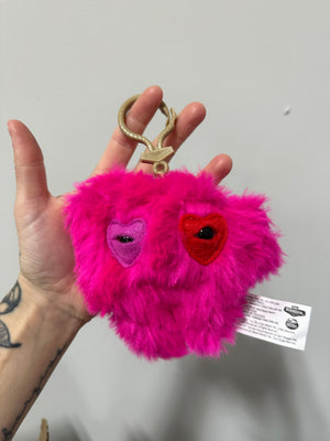 Zuru Fuggler Keyring Plush Bag Charm – Cardiac Creeper / Captain Cardiac (Hot Pink Heart Monster)