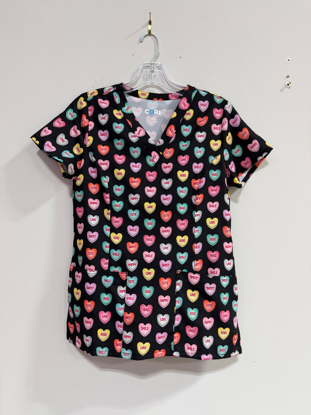 Maevn Uniforms sweet tart scrub top sz XS