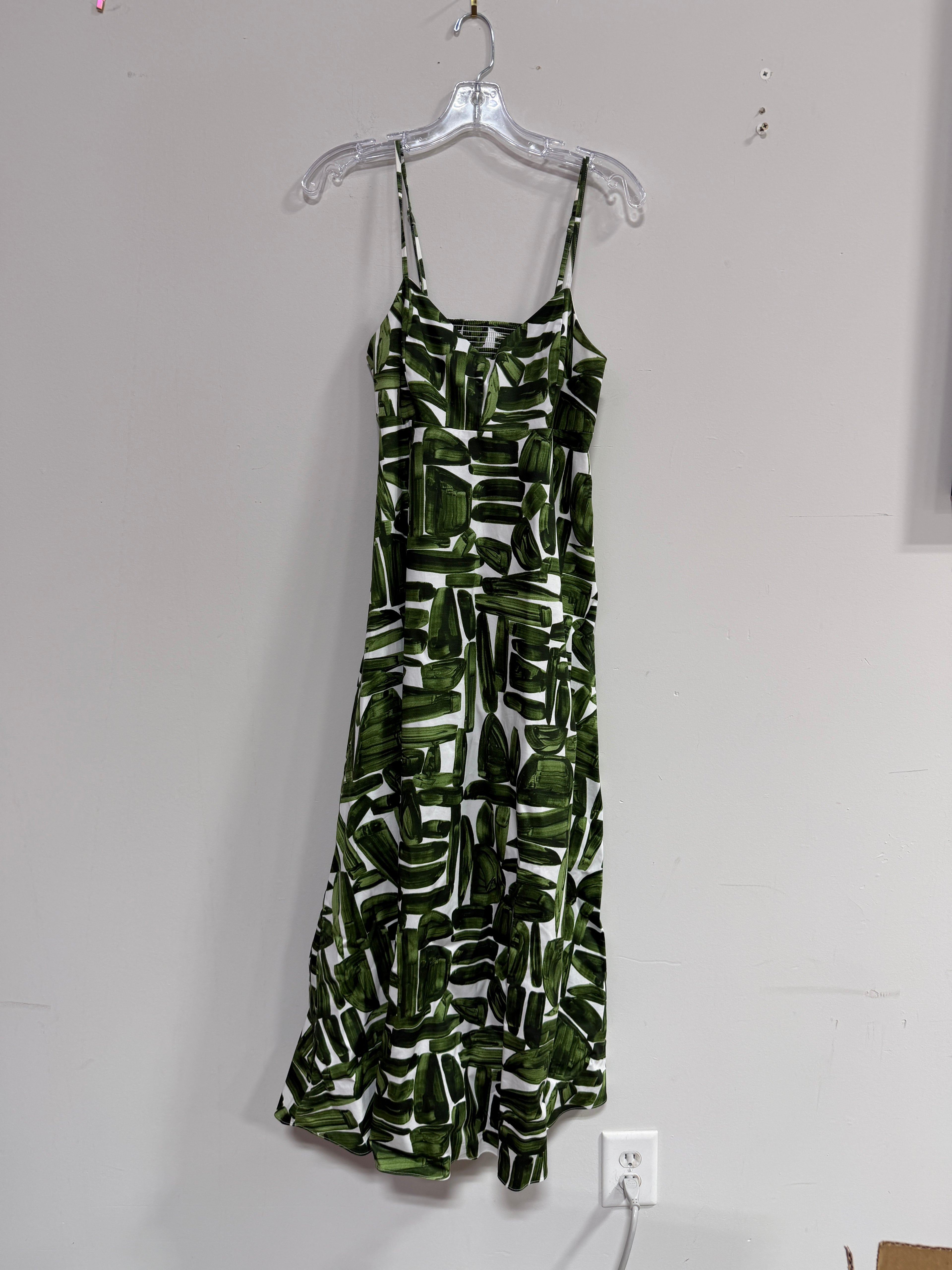 Banana Republic Poplin Cut-Out Maxi Dress women's sz 8