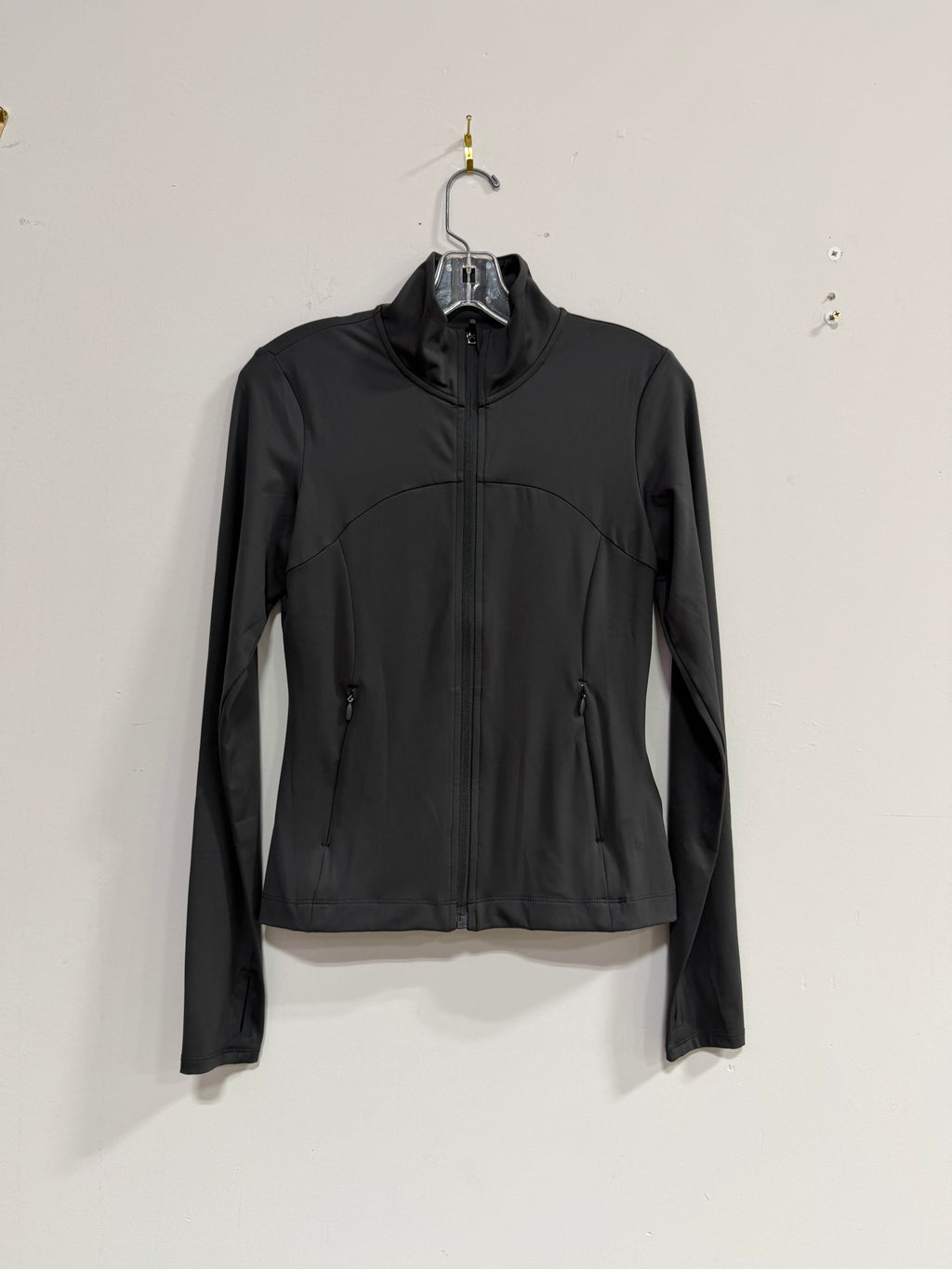 H&M Move dark charcoal full-zip activewear jacket women's sz S