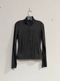 H&M Move dark charcoal full-zip activewear jacket women's sz S