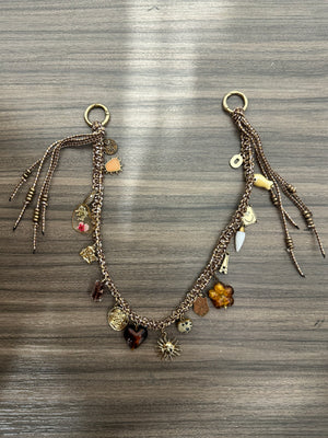 Boho Mixed Charm Macrame Bag Extender Strap