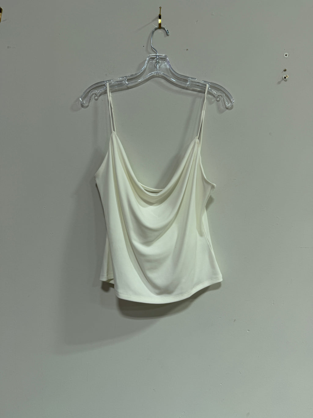 H&M white cowl-neck top women's sz M