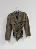 Calvinluo asymmetric cropped blazer women's sz M