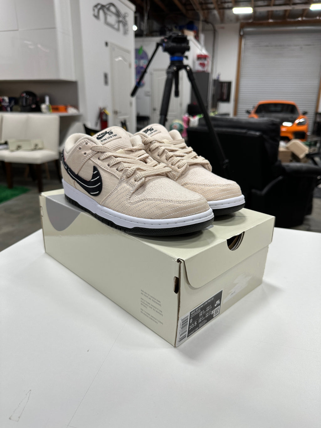Nike SB Dunk Low Albino & Preto sz 9