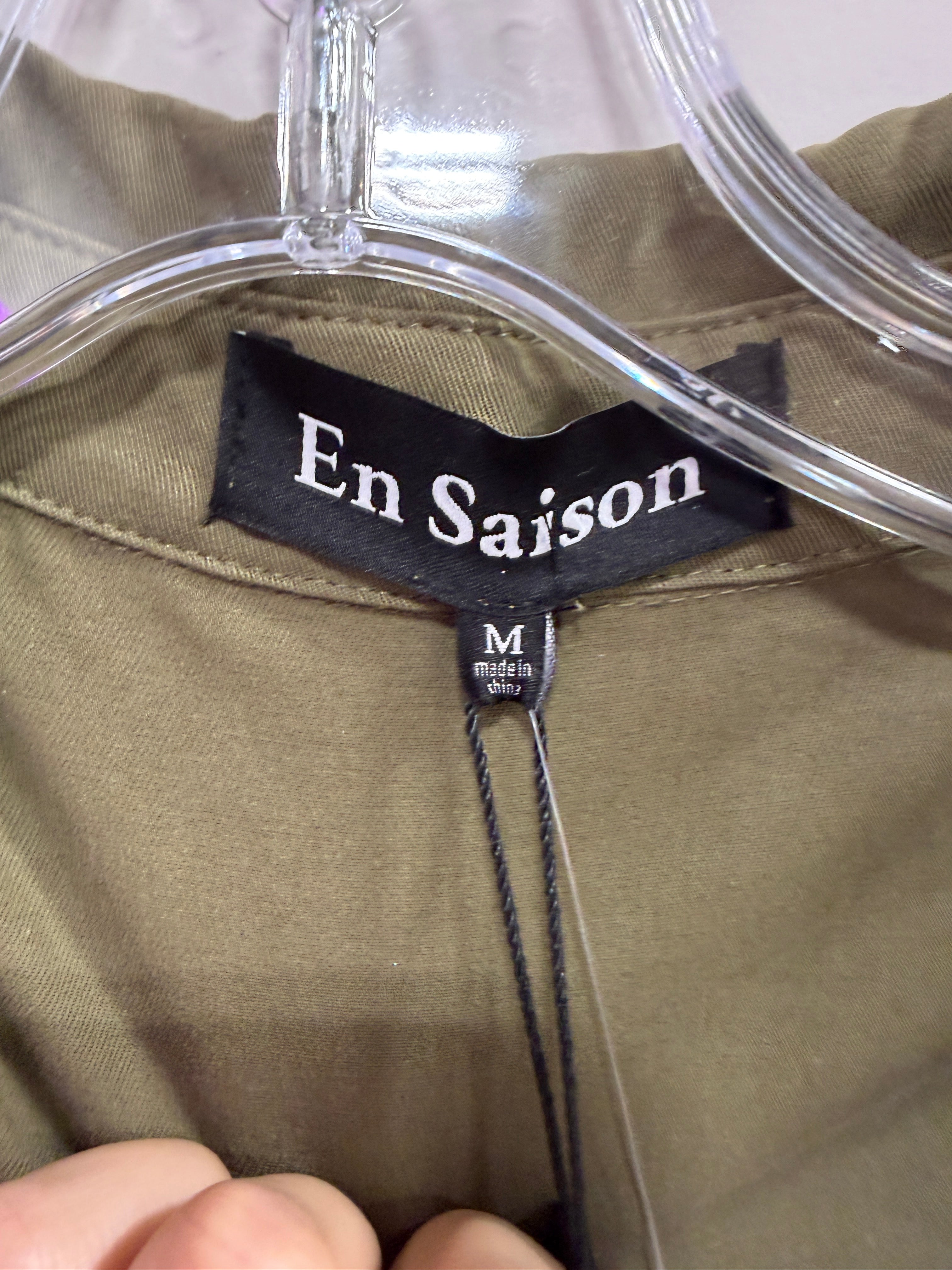 EN SAISON Essie Ruffle Sleeveless Jumpsuit women's sz M