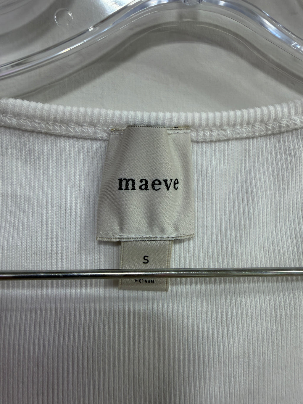 Maeve Anthropologie buckle up tank top in white women's sz S