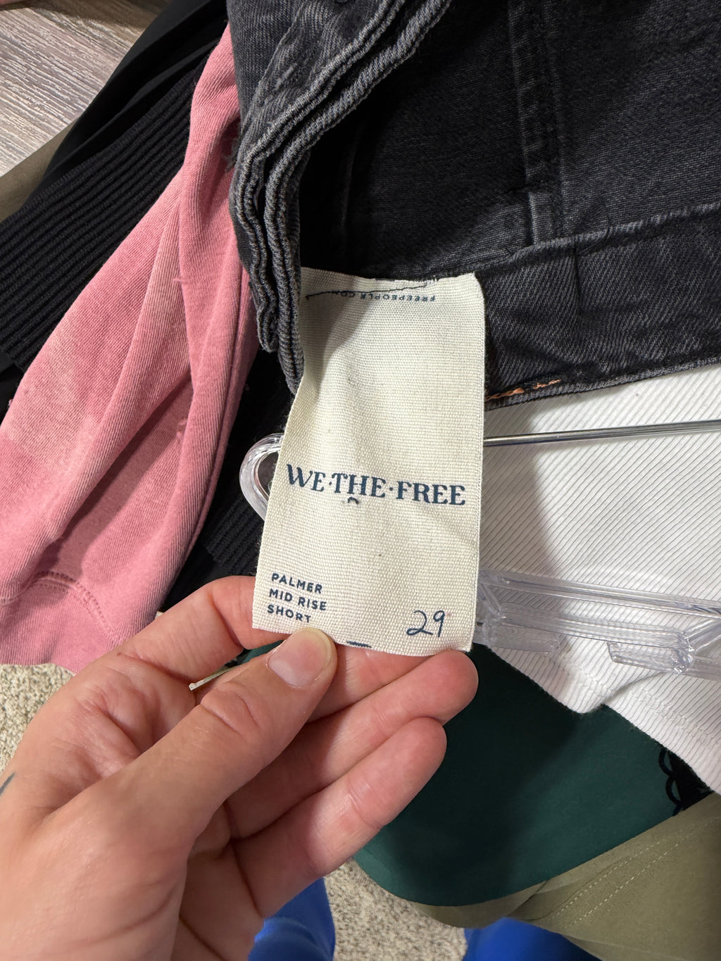 Free People x We The Free Palmer denim shorts women's sz 29