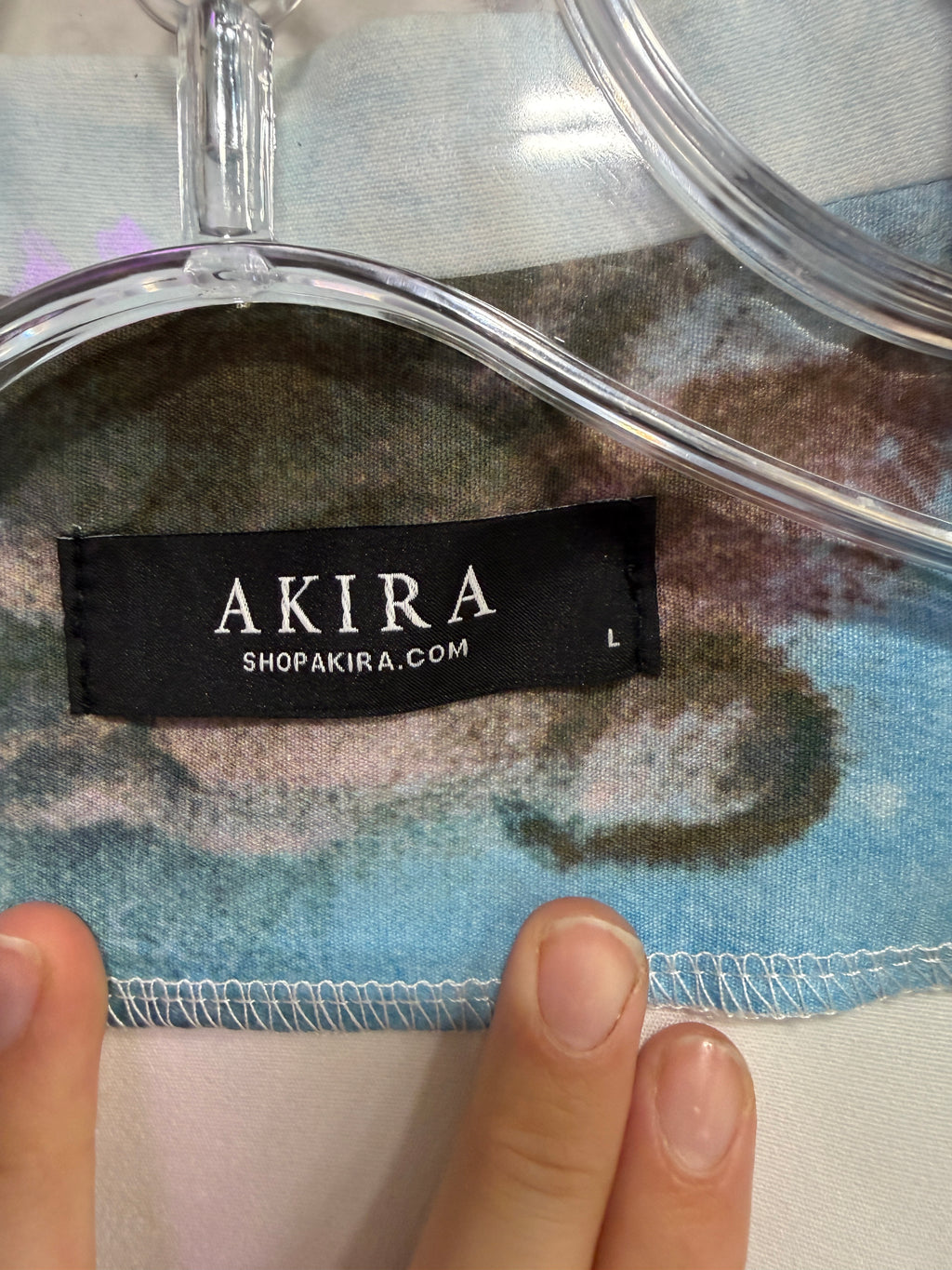 AKIRA Label Look Up Printed Blazer and Pant set women's sz L