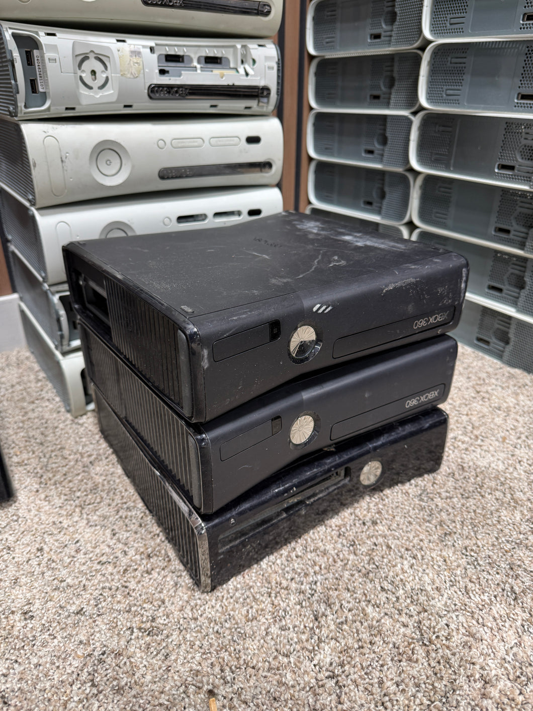 3 Broken Xbox 360 For Parts
