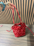 INC International Concepts Meliss Velvet Bucket Crossbody Bag