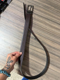 Dark brown leather belt sz 36/38