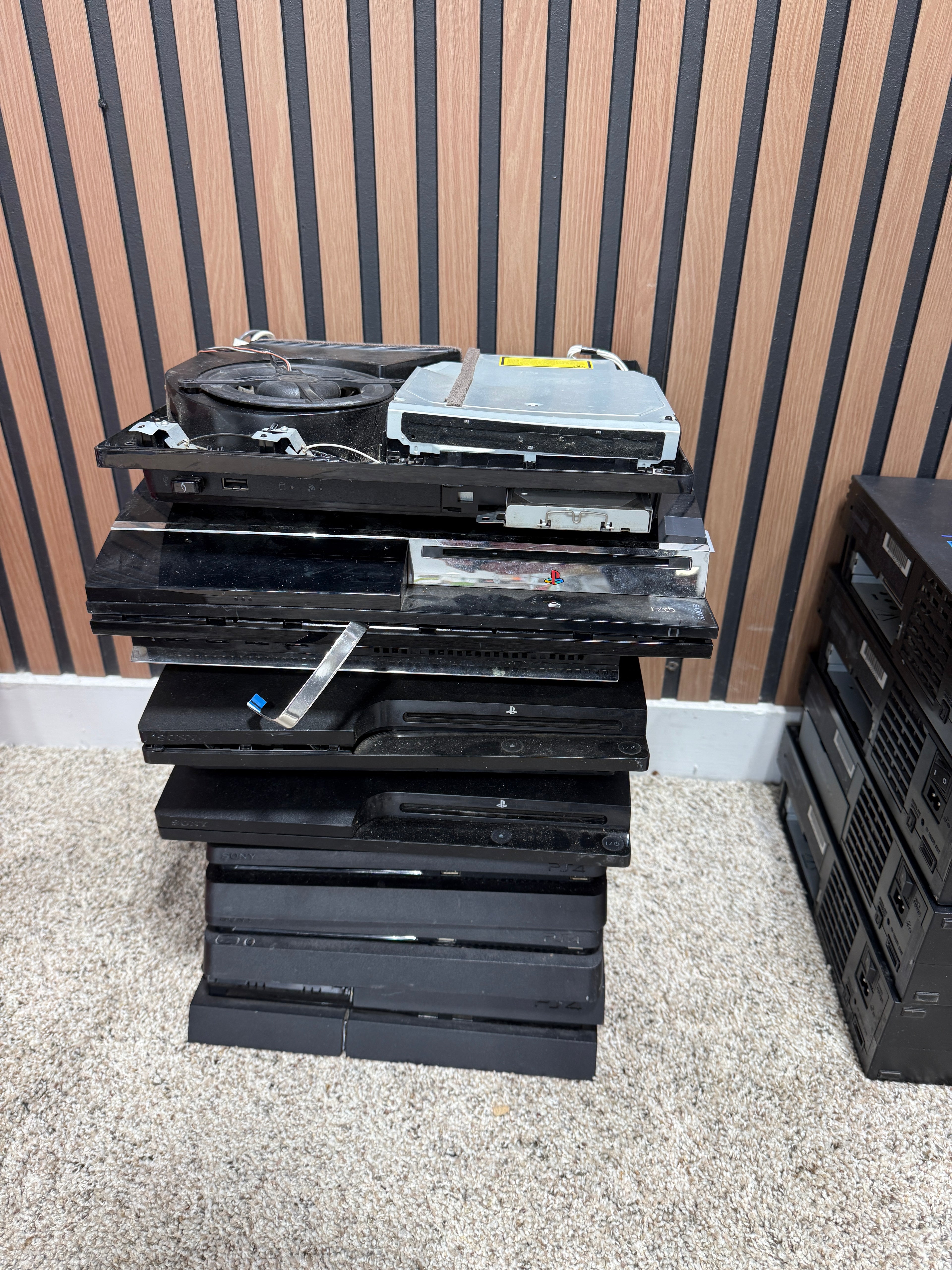Broken Playstation Lot (All Consoles In Picture)