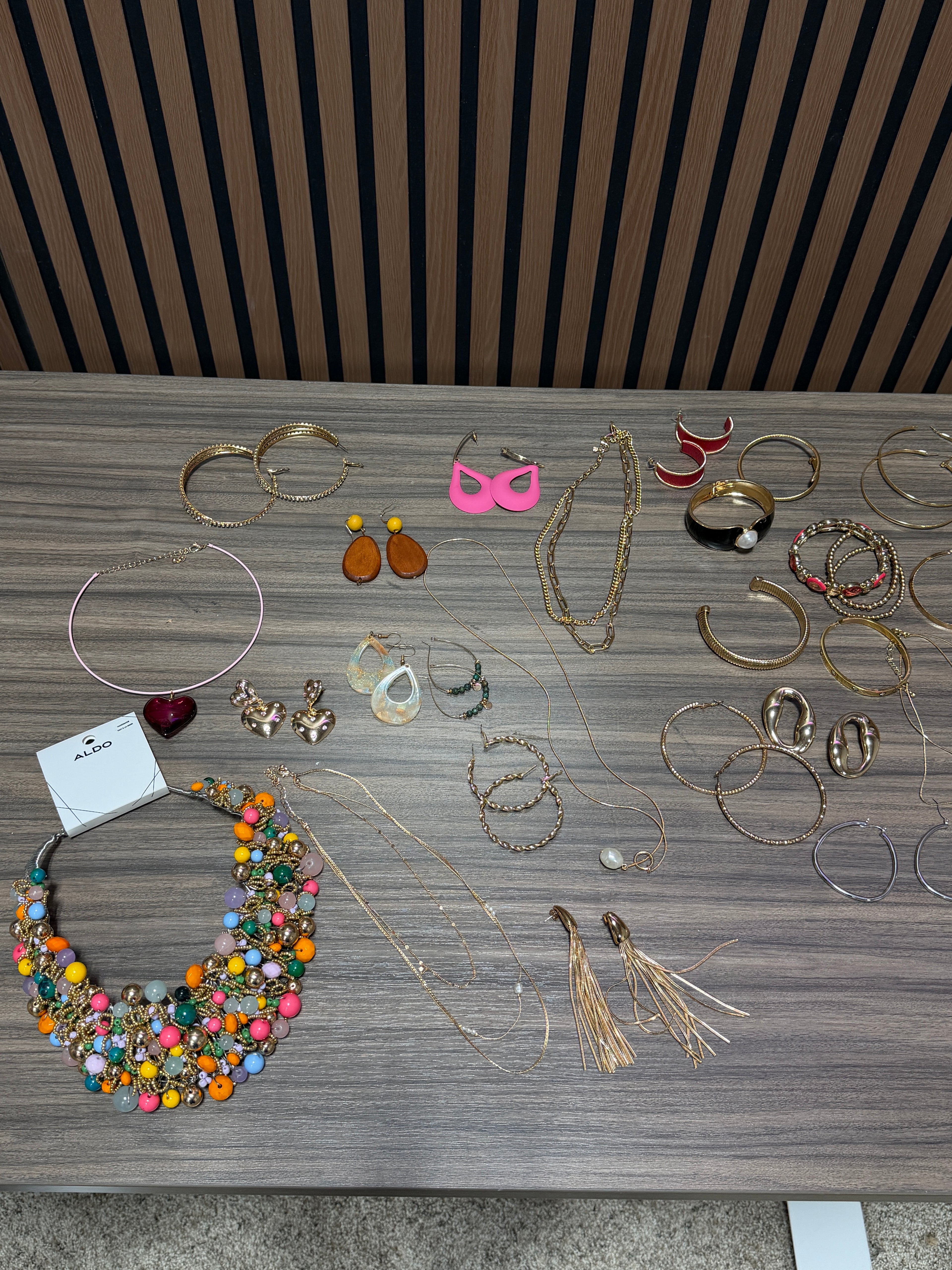 Assorted fashion and costume jewelry