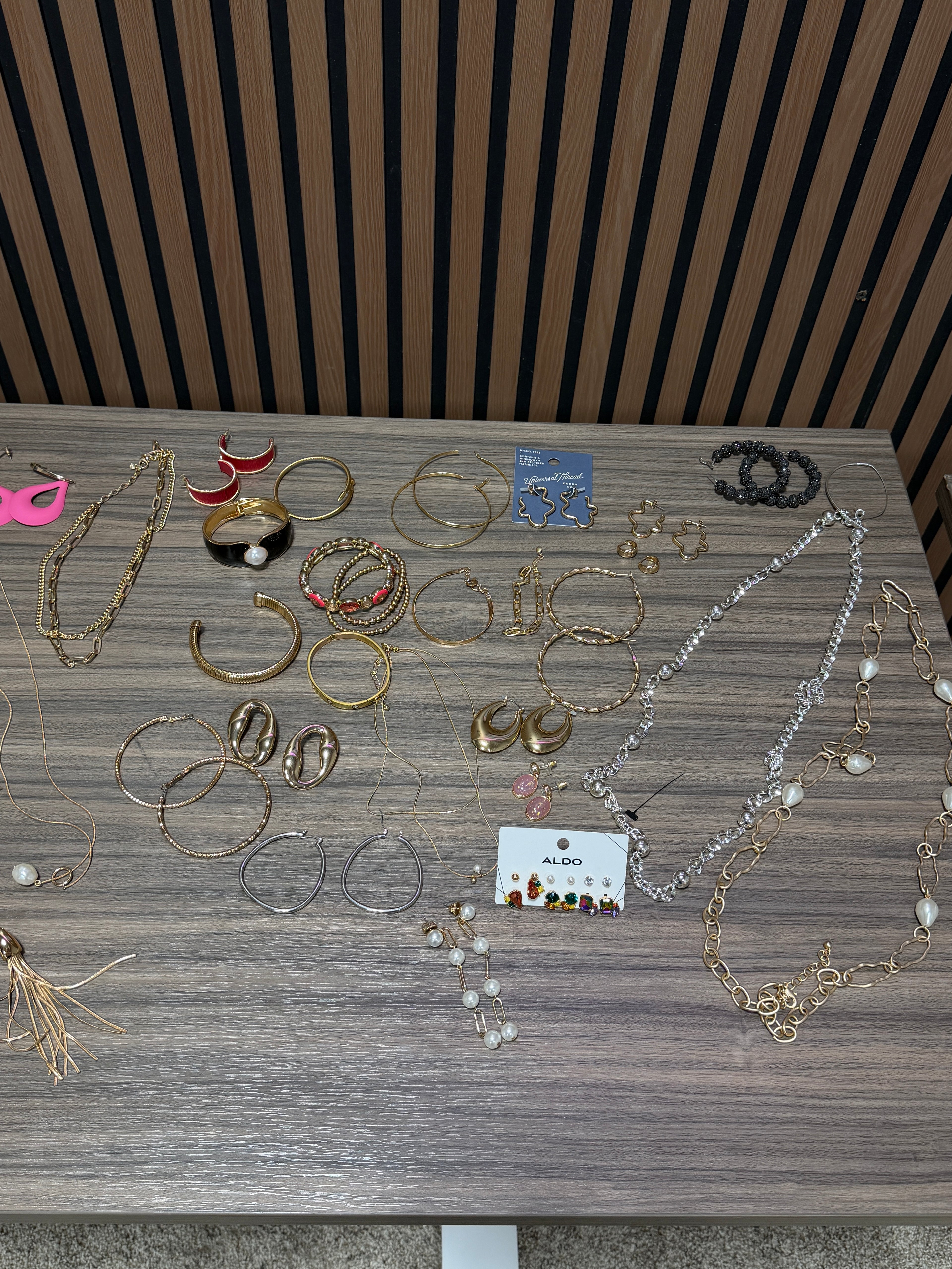 Assorted fashion and costume jewelry